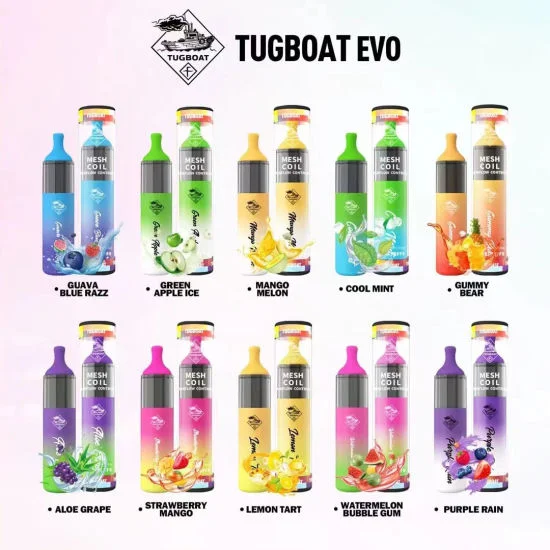 BEST SELLING TUGBOAT EVO 4500 PUFFS 5 BOX 50 PCS IN DUBAI