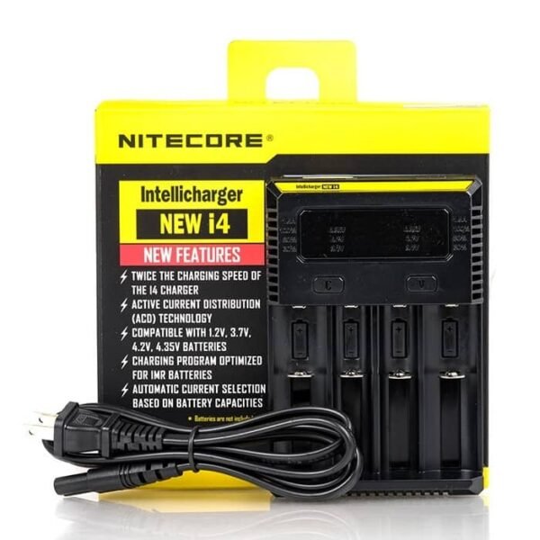 nitecore intellicharger i4 smart battery charger with package contents min